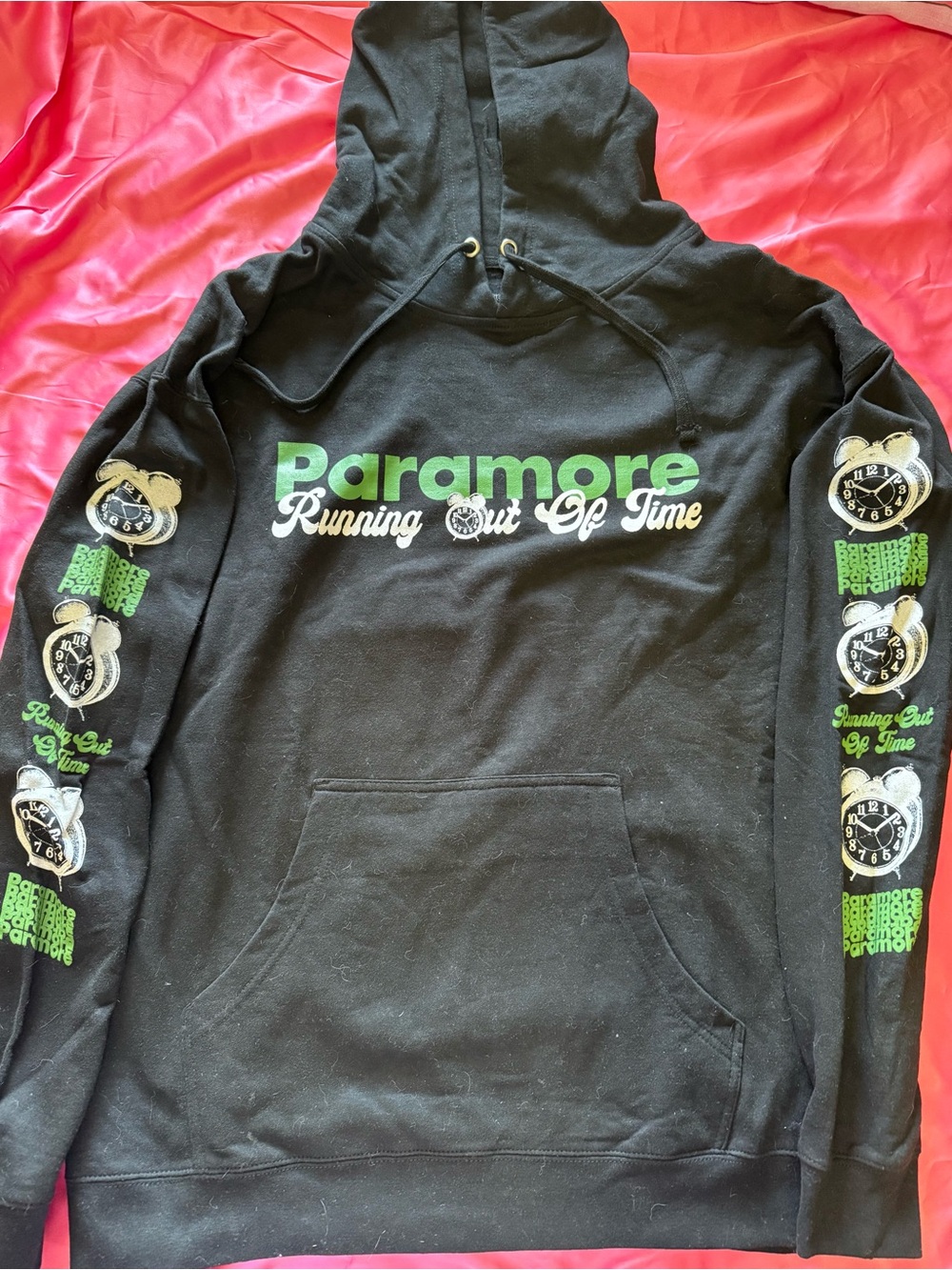 Paramore Running Out Of Time Black Hoodie
